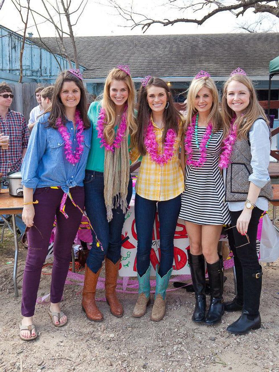 Casa de Esperanza Young Professionals chili cook-off, February 2013, Anna Domning, Lauren Baughman, Jackie Rapp, Suzanne Weaver, Ali Gray