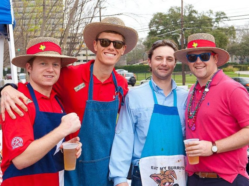 Casa de Esperanza Young Professionals chili cook-off, February 2013, Kyle Suhl, Will Hutchins, Cape Bell, Corey Powell