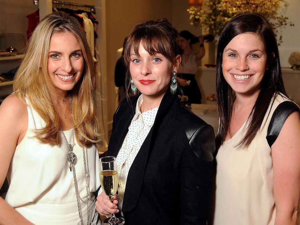 Casa de Novia grand opening, March 2013, Owner Luvi Wheelock, Katherine Wolff and Molly Johnson