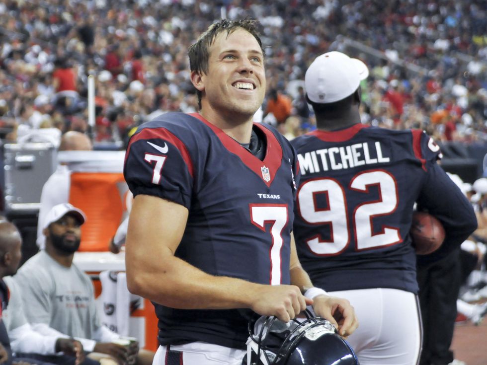 Case Keenum Texans smiling