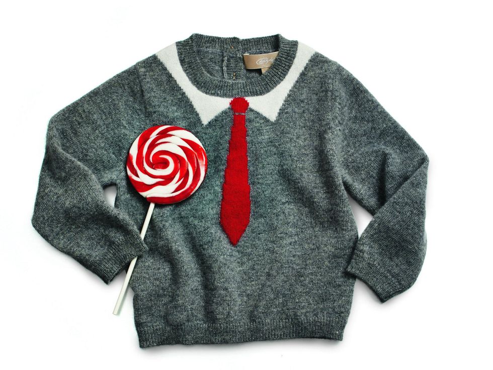 cashmere sweater with tie, neiman marcus, ken downing collection