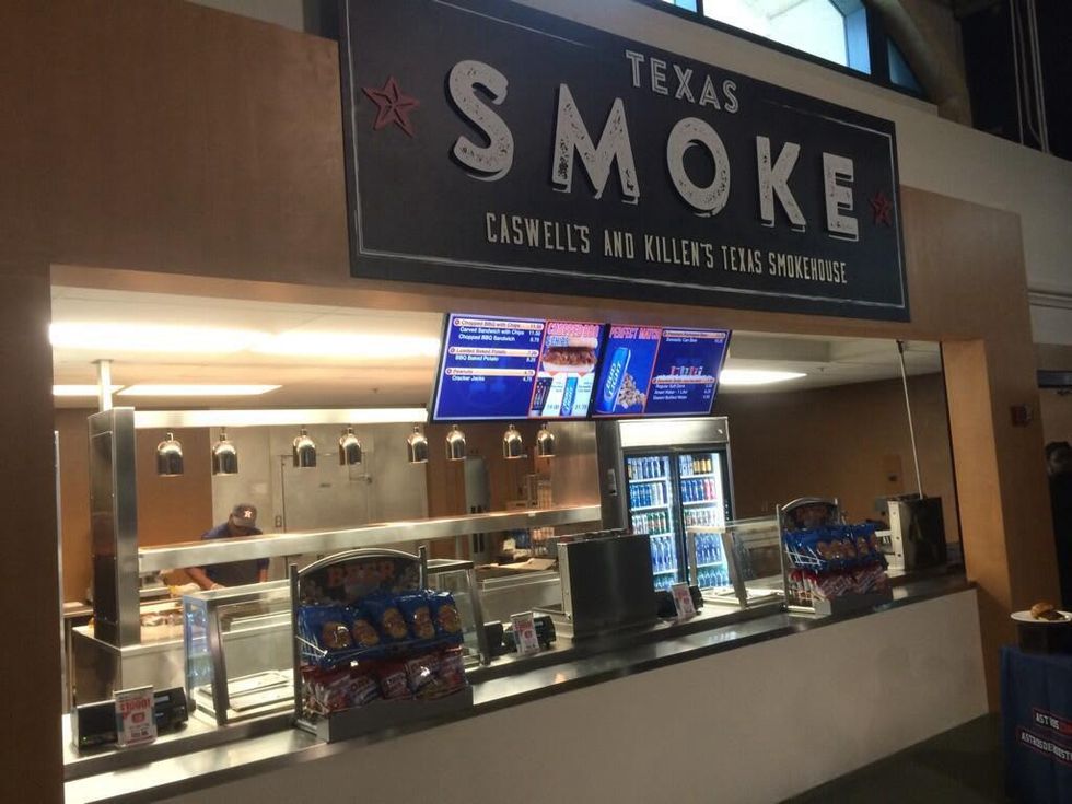 Caswell Killen Texas Smoke barbecue stand Minute Maid Park