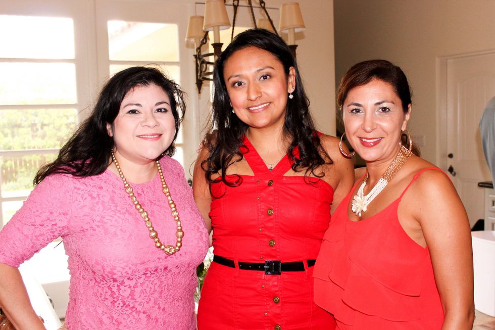 Catarina Gonzalez, from left, Jessica Michan and Deborah Elias at the Bridal Brunch September 2014
