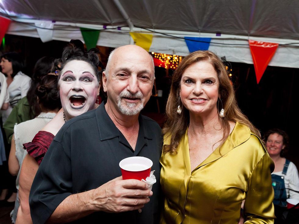 Catastrophic 20-year anniversary gala April 2013 Tina Sambuco (photbomber), Tony Abyad, Jennifer Elkins