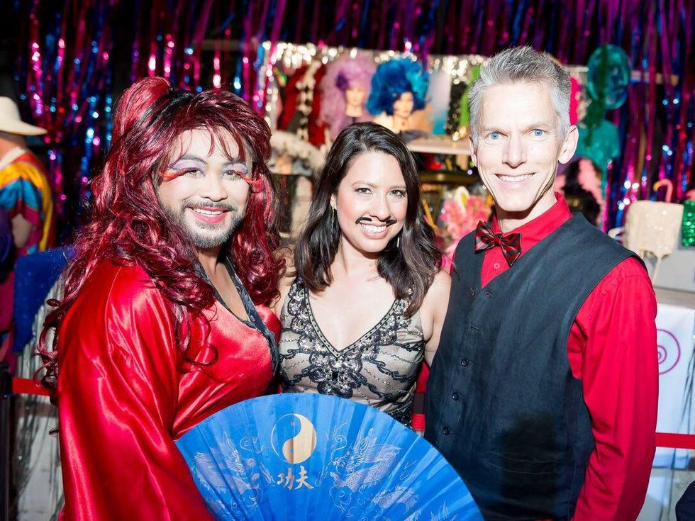 Catastrophic Theatre Drag Ball 2015 Co-chairs Sixto Wagan, Anika Jackson and Matthew Dirst