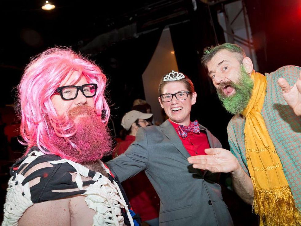 Catastrophic Theatre Drag Ball 2015 Mark McCray, Daryn Bauer, Bill Arning