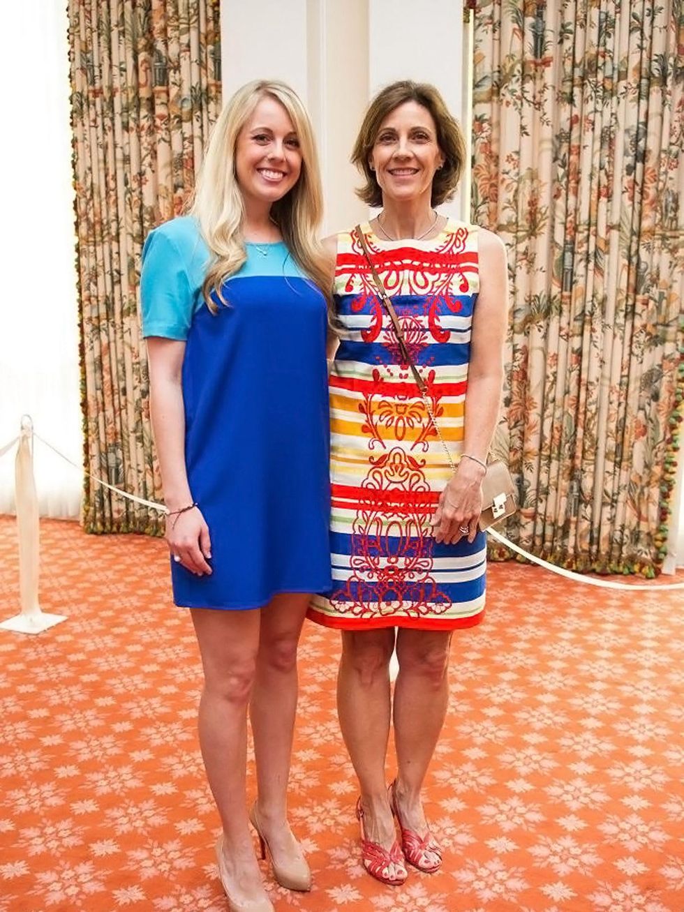 Catherine Willingham, left, and Lori Willey at the Blue Bird Circle Luncheon May 2014