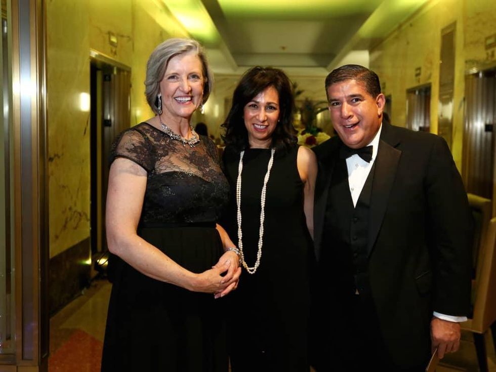 Cathy Cameron, Dr. Margo Melchor and John Hernandez at the Ars Lyrica "Roaring Twenties" Gala