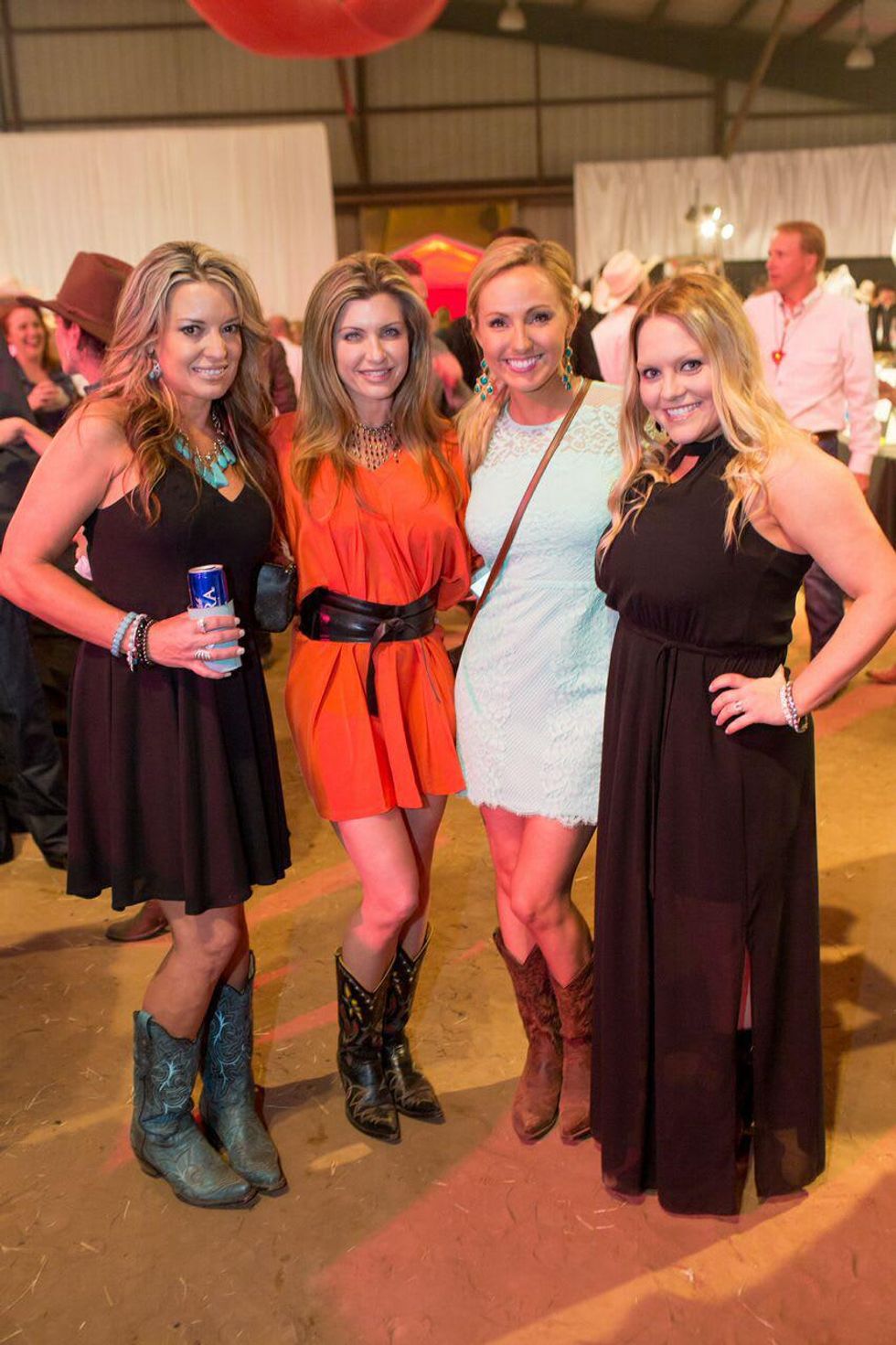 Cattle Baron's Ball 2015 Jen Crain, Lisa Nalley, Kari Burkhardt and Trista Rogers