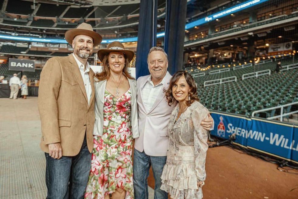 Cattle Baron's Ball 2022 Dr Karen Knudsen & Brian Costello and Jeff & Cindi Fehlis