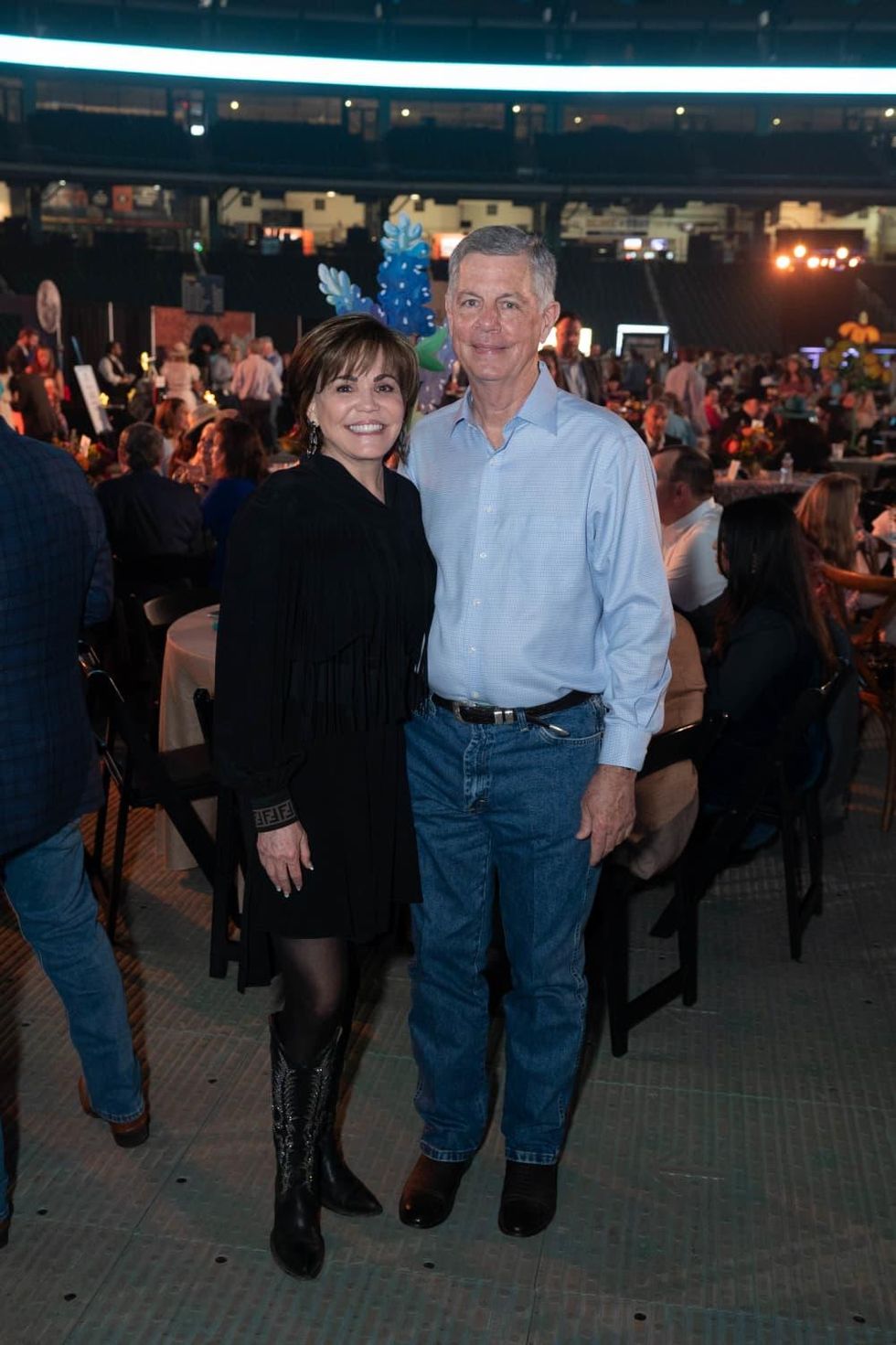 Cattle Baron's Ball 2022 Hallie Vanderhider and guest