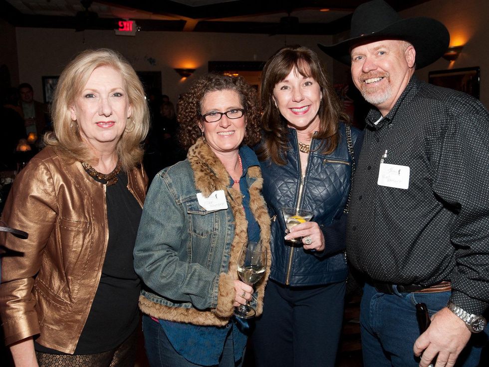 Cattle Baron's Gentlemen's Committee party, February 2013, Dee Darby, Ellen Ramsey, Elizabeth Stein, Red Ramsey