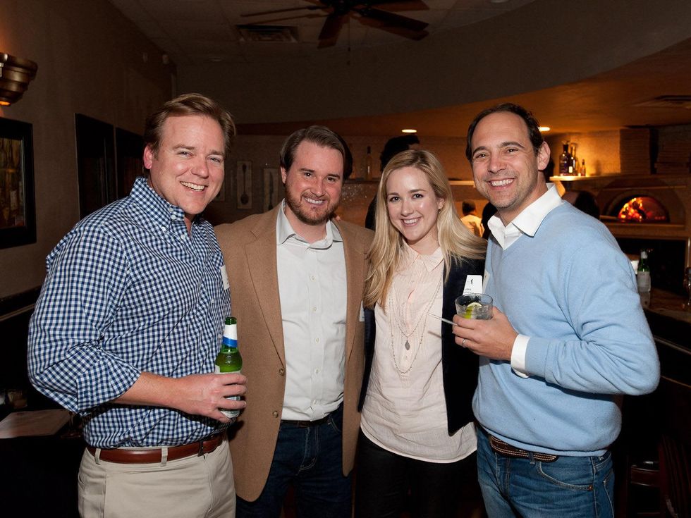 Cattle Baron's Gentlemen's Committee party, February 2013, Todd McCord, David Nachtigall, Laura Nachtigall, David Houston