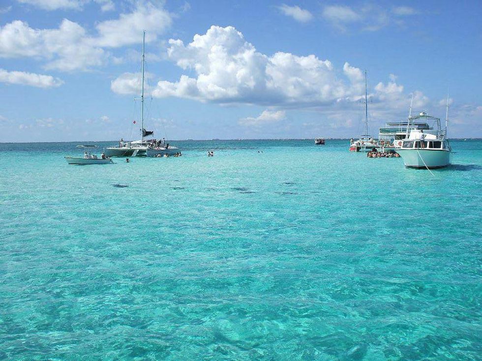 Cayman Islands ocean boats people