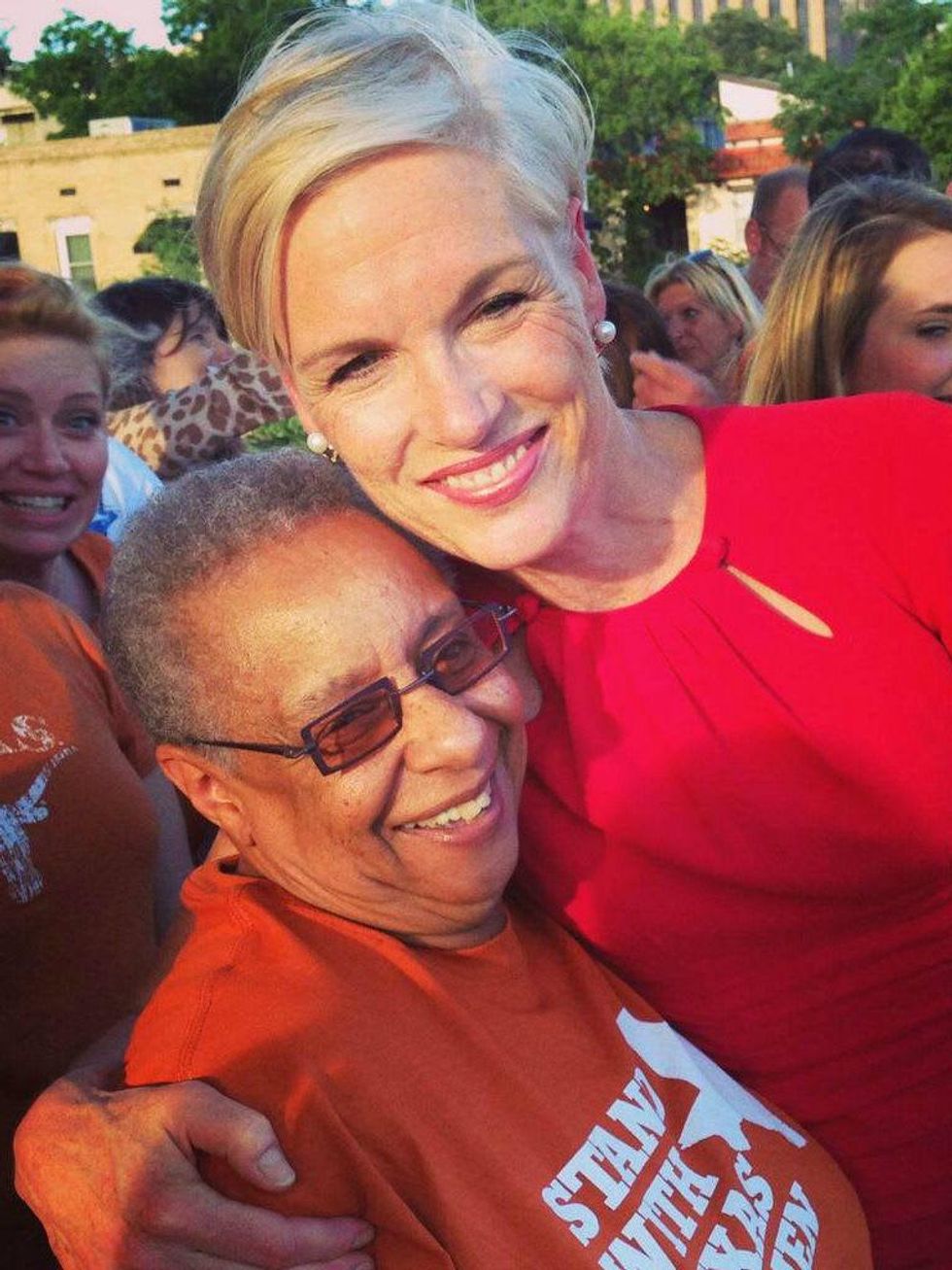 Cecile Richards at abortion rally in Texas