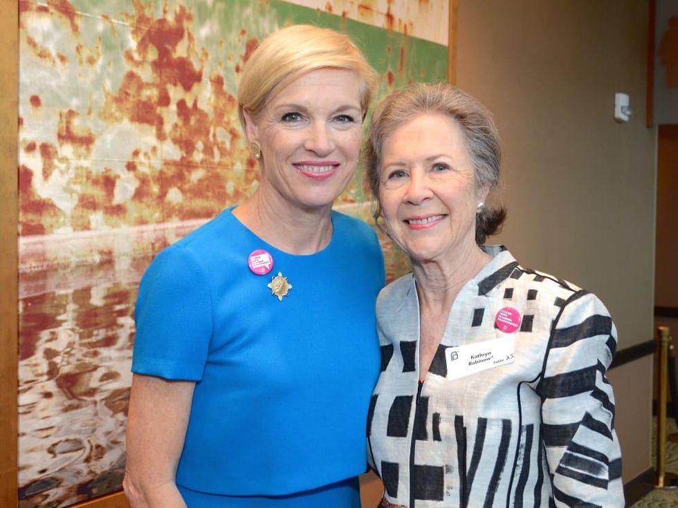 Cecile Richards, Kathryn Rabinow at Planned Parenthood luncheon
