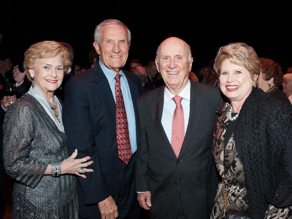 Celebration of Reading April 2013 Annette Strake and George Strake with Ginger Blanton and Jack Blanton