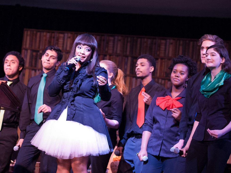 Celebration of Reading April 2013 Tamar Davis and the HSPVA choir