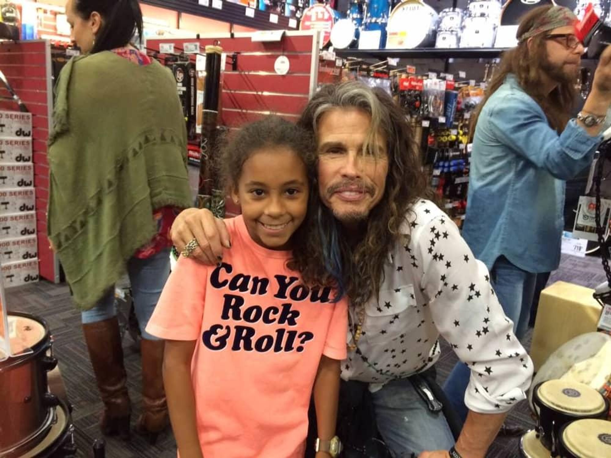 Celebrity sighting, Easton Peters, Steven Tyler, July 2016
