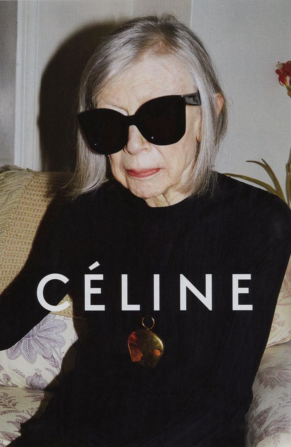 Celine ad featuring Joan Didion