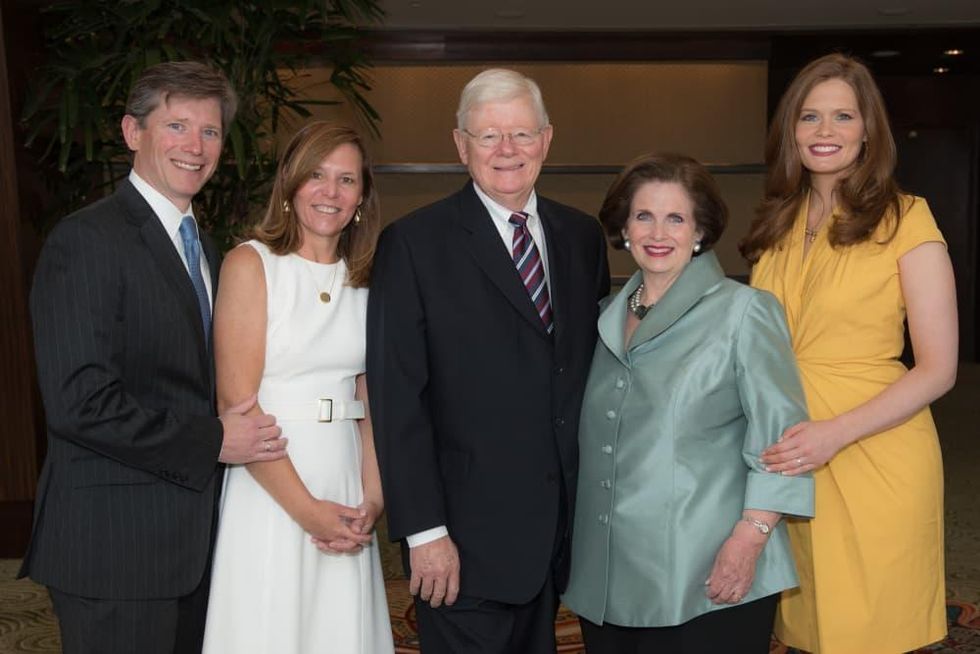 Center for Houston's Future luncheon, March 2016, Jonathan Frels, Layne Frels, Kelly Frels, Carmela Frels, Catherine Frels