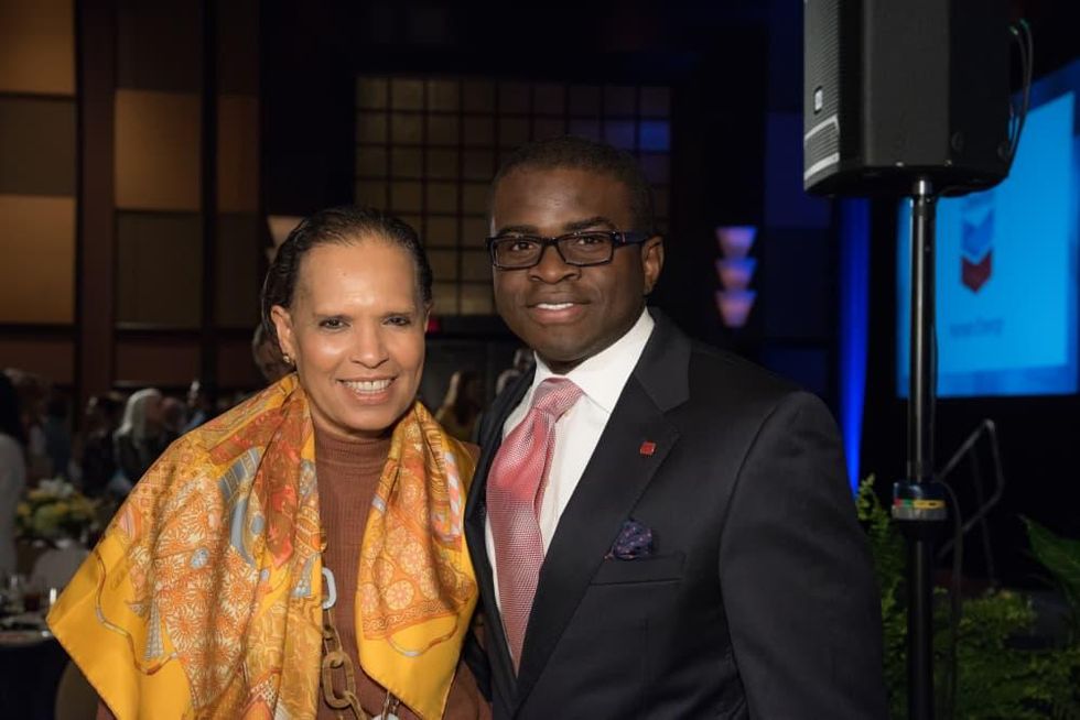 Center for Houston's Future luncheon, March 2016, Renee Logans, Laolu Davies-Yemitan