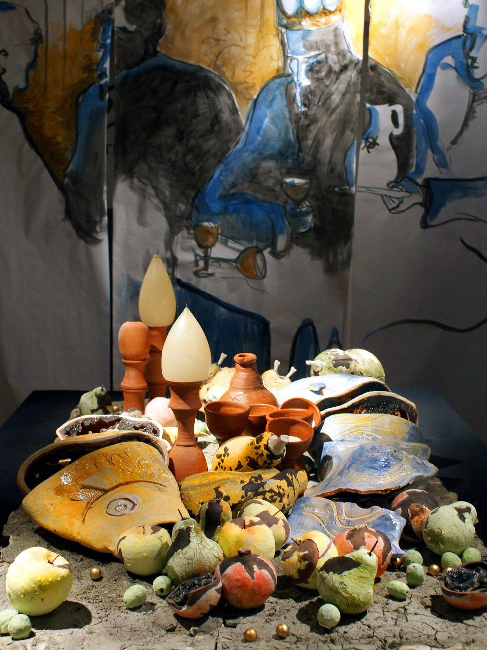 ceramic conference, , 1320444435-DinnerwithKingMidasVariousclays.SharbaniDG