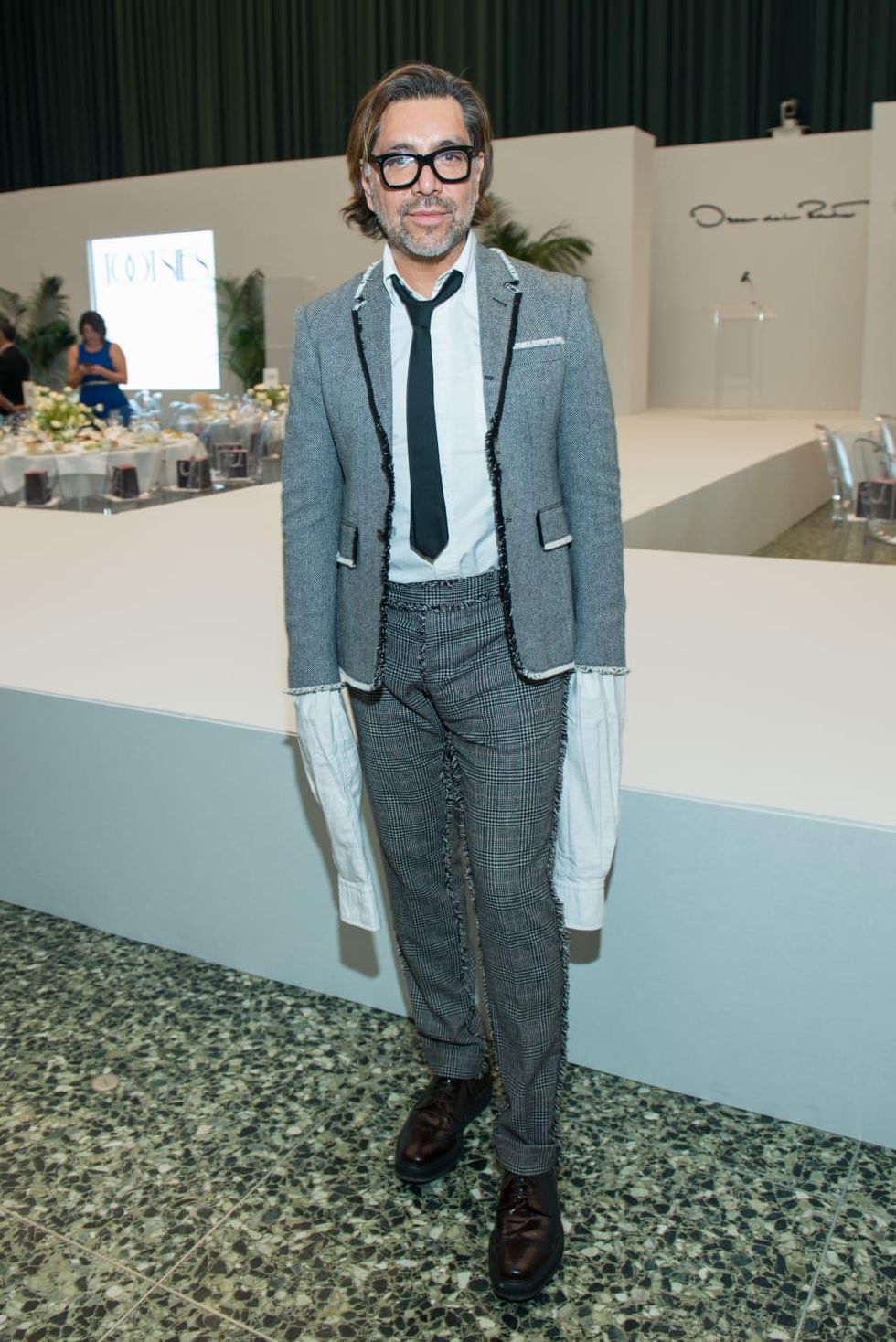 Ceron at Oscar de la Renta fashion show at MFAH