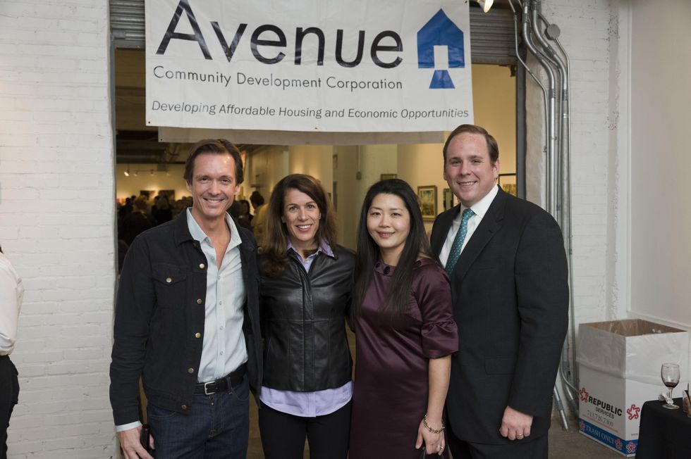 Chad Neal, from left, Jacqueline Kenneally, Michelle Hung and Robert Raney at Art on the Avenue November 2013