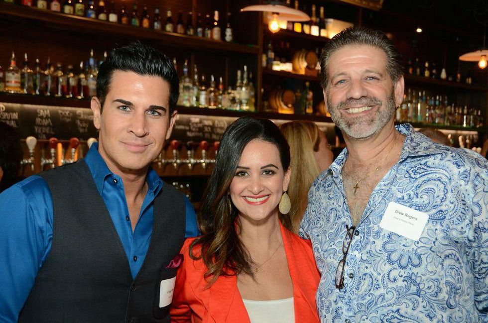 Chad Pitt, from left, Lauren Finkelstein and Drew Rodgers at the Houston Restaurant Kick-Off Event July 2014