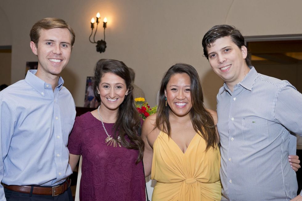 Chad Stephenson, from left, Beth Davis and Allison and Mack Schaffer at the Camp for All event September 2014