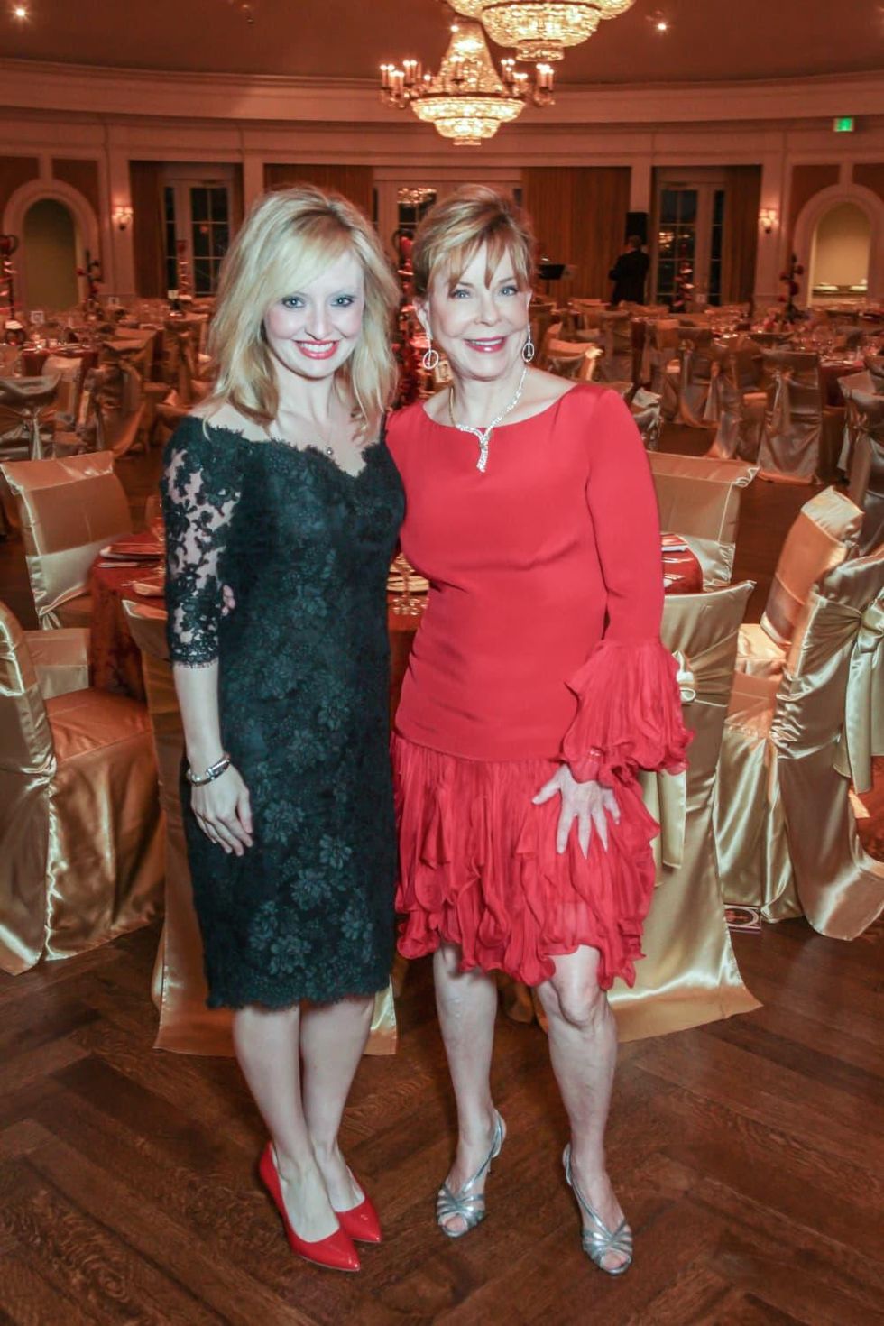 Champagne & Chocolat gala, Feb. 2016, Ashley Petersen, JoAnn Petersen