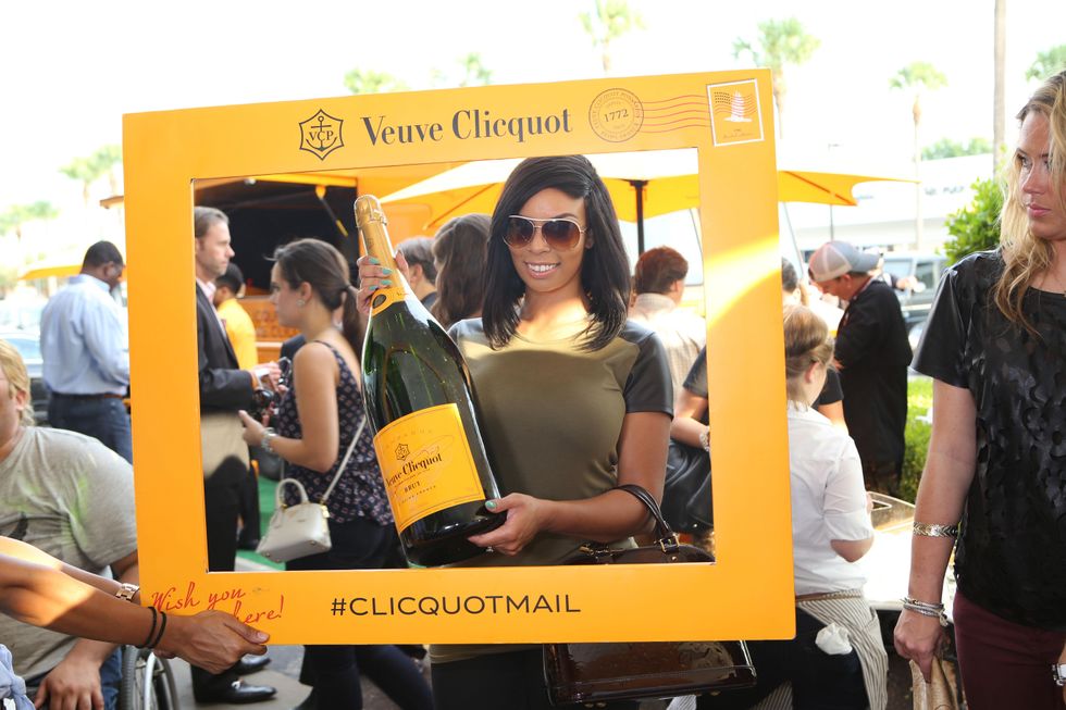 Chandee Perkins at Veuve Clicquot at Brasserie 19