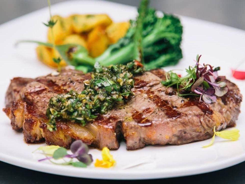 Charivari flat iron steak