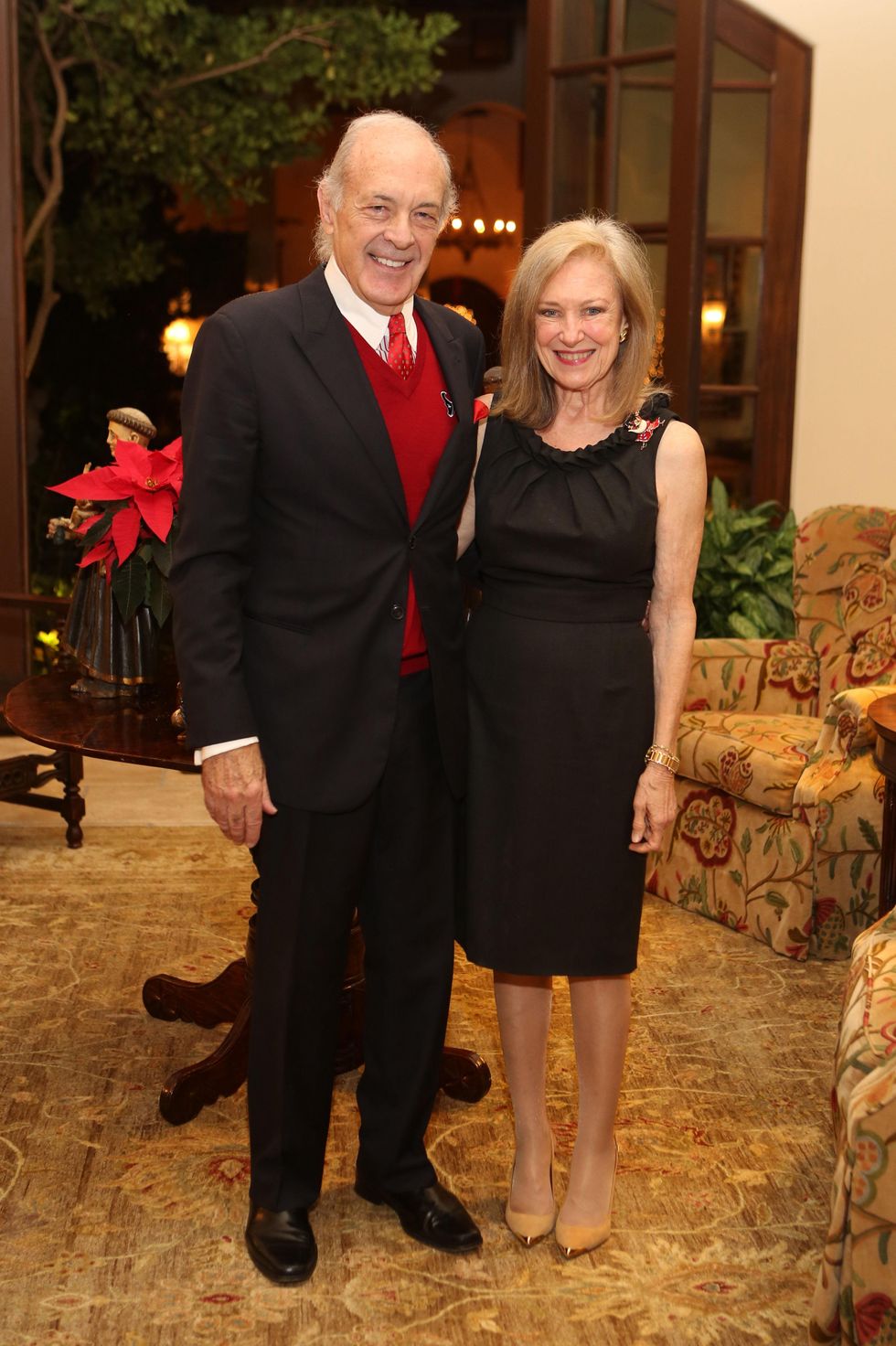 Charles and Sally Neblett at St. Luke's holiday party December 2014
