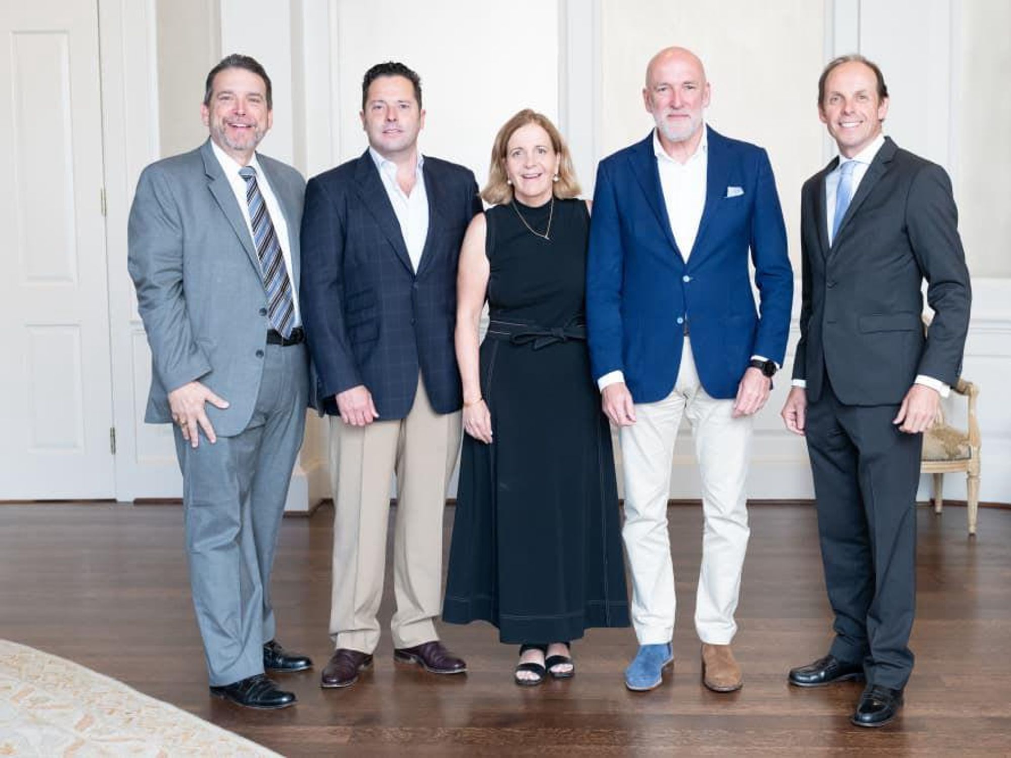 Charles C. Canton, president and CEO of The Center for Pursuit with panel guests: Carlos De Aldecoa Bueno, Isabel and Ignacio Torras, and chef Luis Roger.