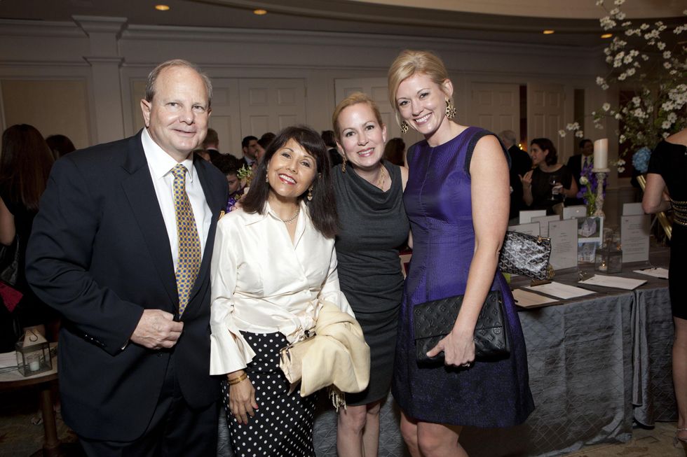 Charles Cowan, from left, Celia Wise, Genna Evans and Stephanie Sanders at the SIRE Under the Stars event April 2014