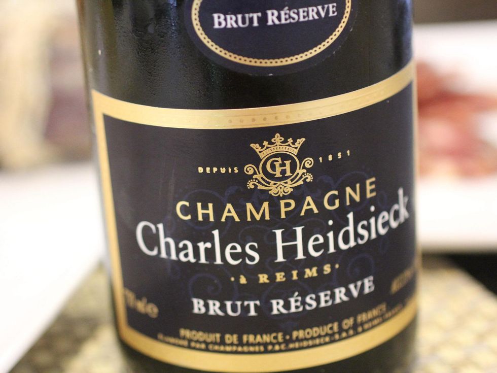 Charles Heidsieck\u2019s Brut Reserve bottle of champagne