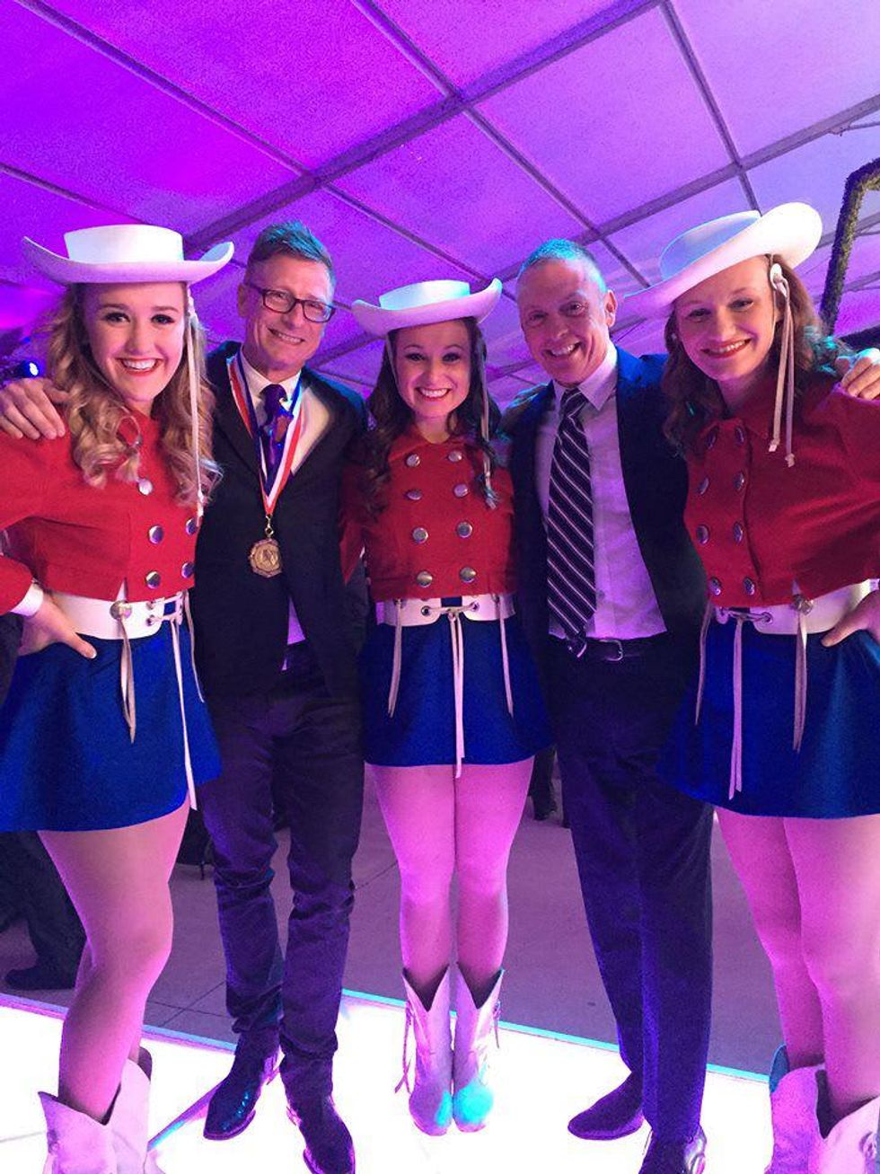 Charles Renfro, Daniel Gortler and Kilgore Rangettes at Texas Medal of Arts Awards