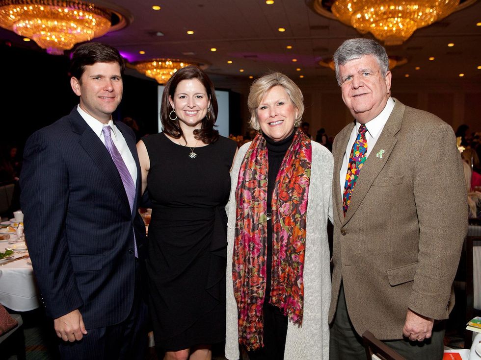 Charlie and Susan Neuhaus, from left, and Lindy and Larry Neuhaus at Bo's Place luncheon February 2014