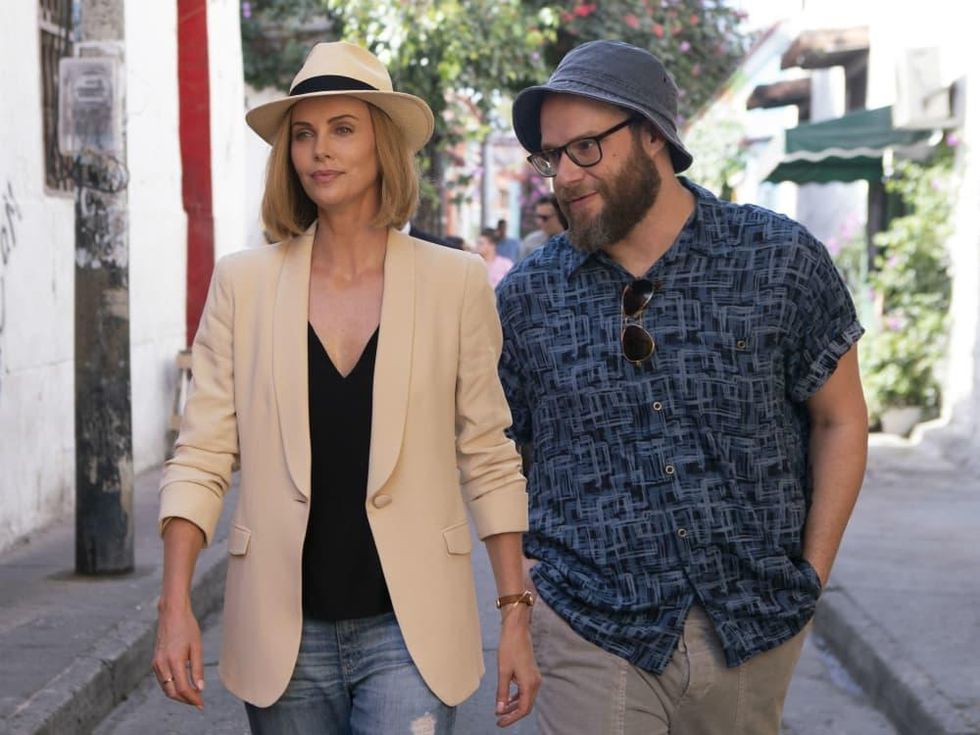 Charlize Theron and Seth Rogen in Long Shot