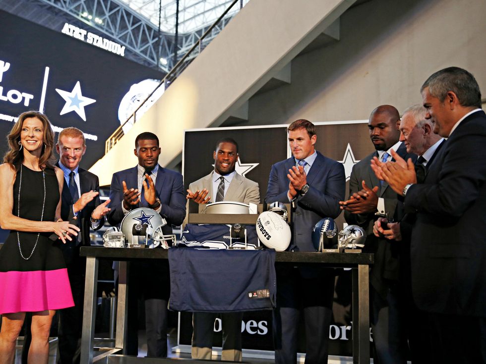 Charlotte Jones Anderson, Jason Garrett, Dez Bryant, Jason Witten, Jerry Jones, Demarco Murray, Tryone Smith, ricardo guadalupe, dallas cowboys, hublot