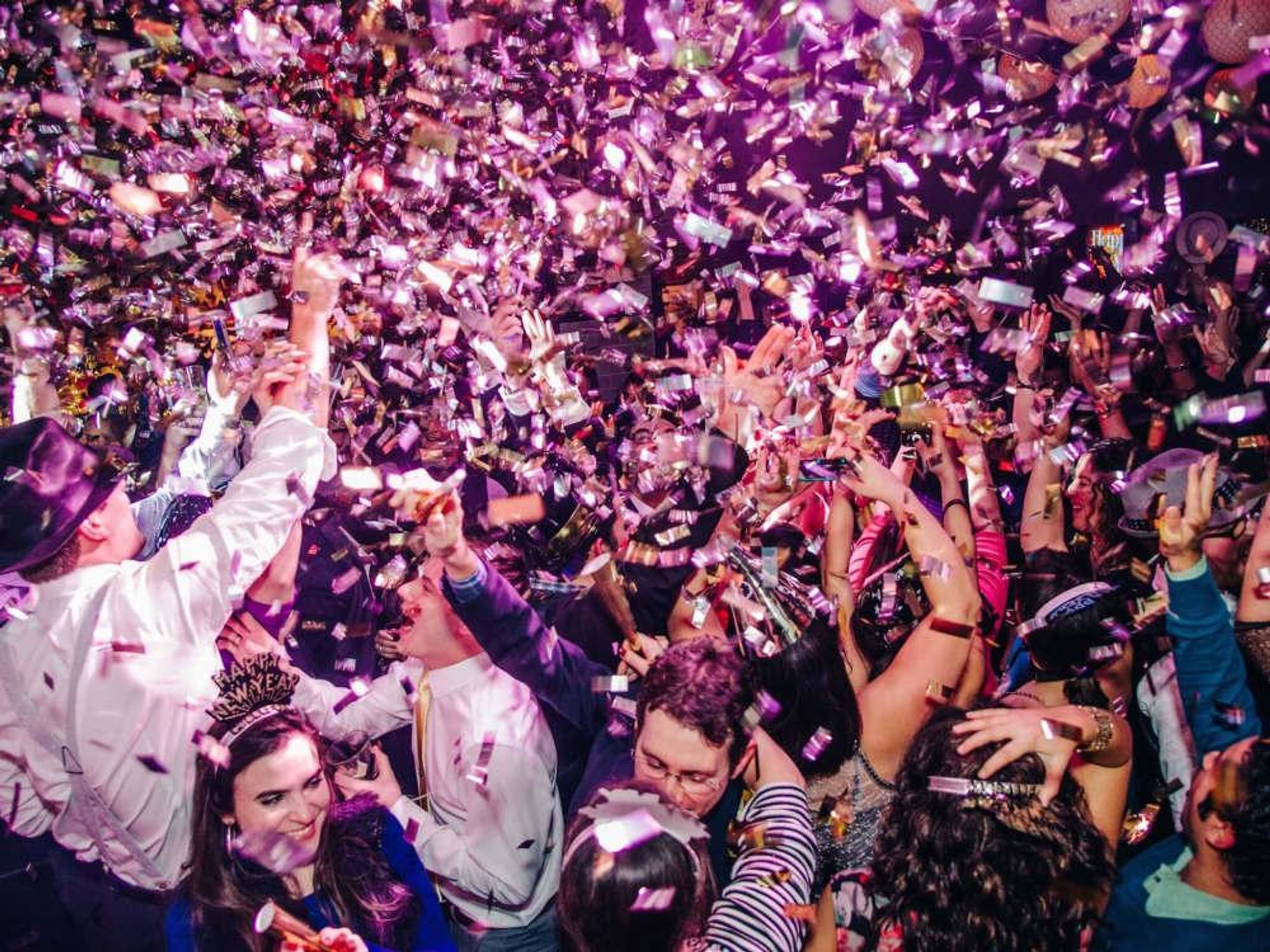 Cheering in the New Year at New Year's Eve at Local Pour January 2015