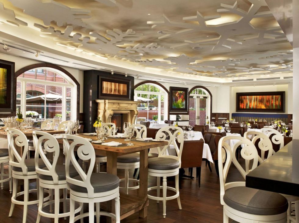 Chef's Club St. Regis Aspen dining room empty