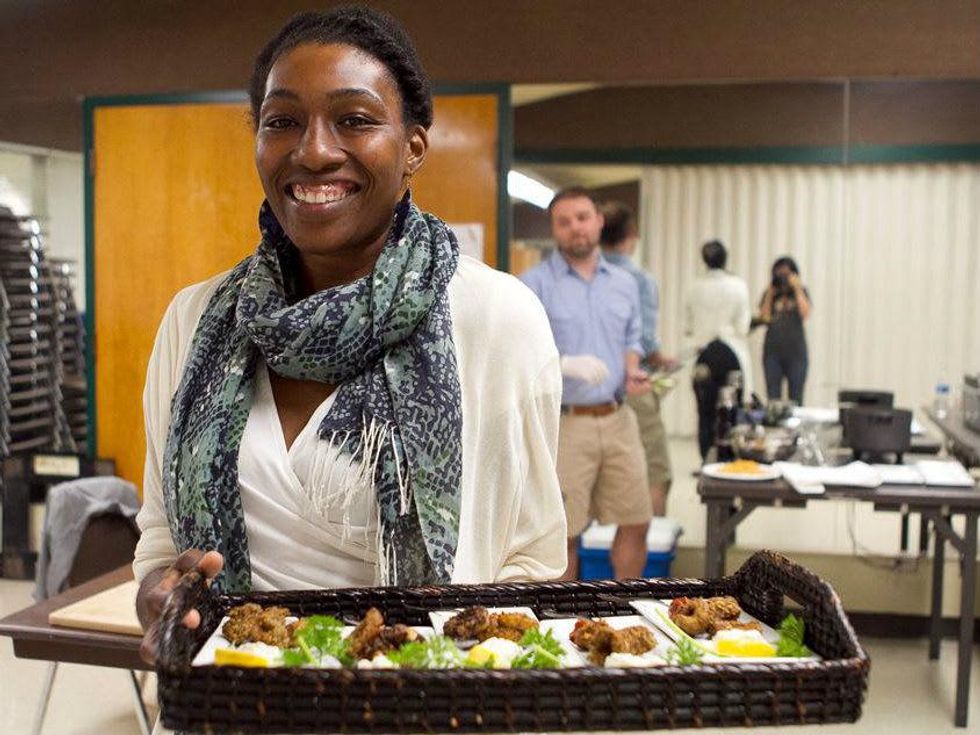 Chef Sabaili at Texas State Veggie Fair