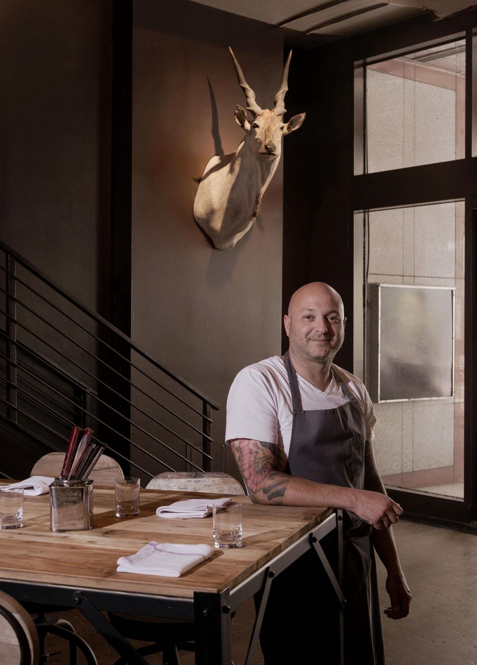 Chef Seth Greenburg at the Springbok restaurant kick-off party July 2014
