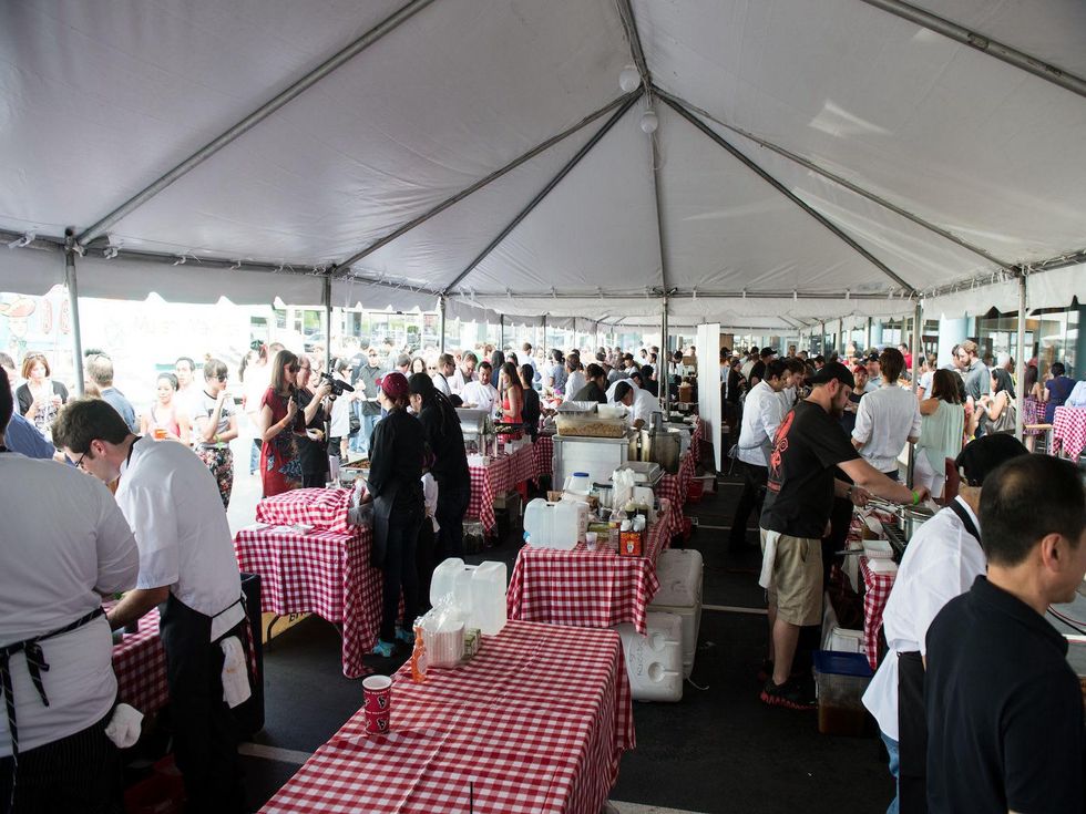 Chefs cooking at Go Pig or Go Home 2013