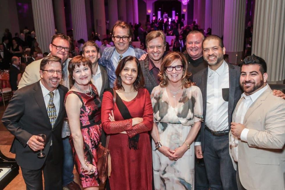 Chefs with Robert del Grande, Kipp Baxter, Carolyn Prio Landen and Jason Moran at Club da Camera