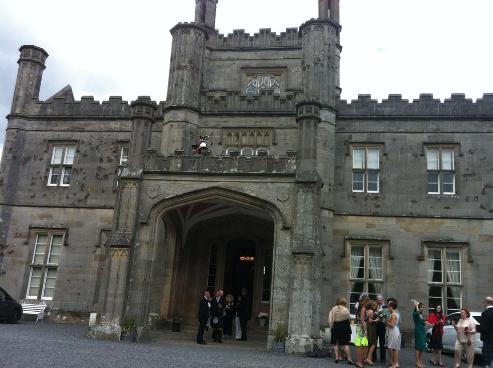 Cherri Carbonara and Tom McGhie wedding August 2013 Blairquhan Castle in Scotland
