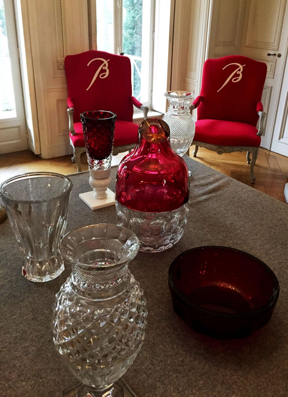 Cherri Carbonara Baccarat factory tour April 2015 Guest house where visitors are welcomed to the Baccarat factory